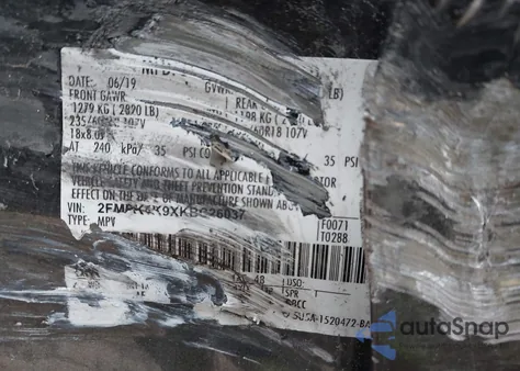 2019 Ford Edge Titanium from USA, damaged, VIN 2FMPK4K9XKBC26037